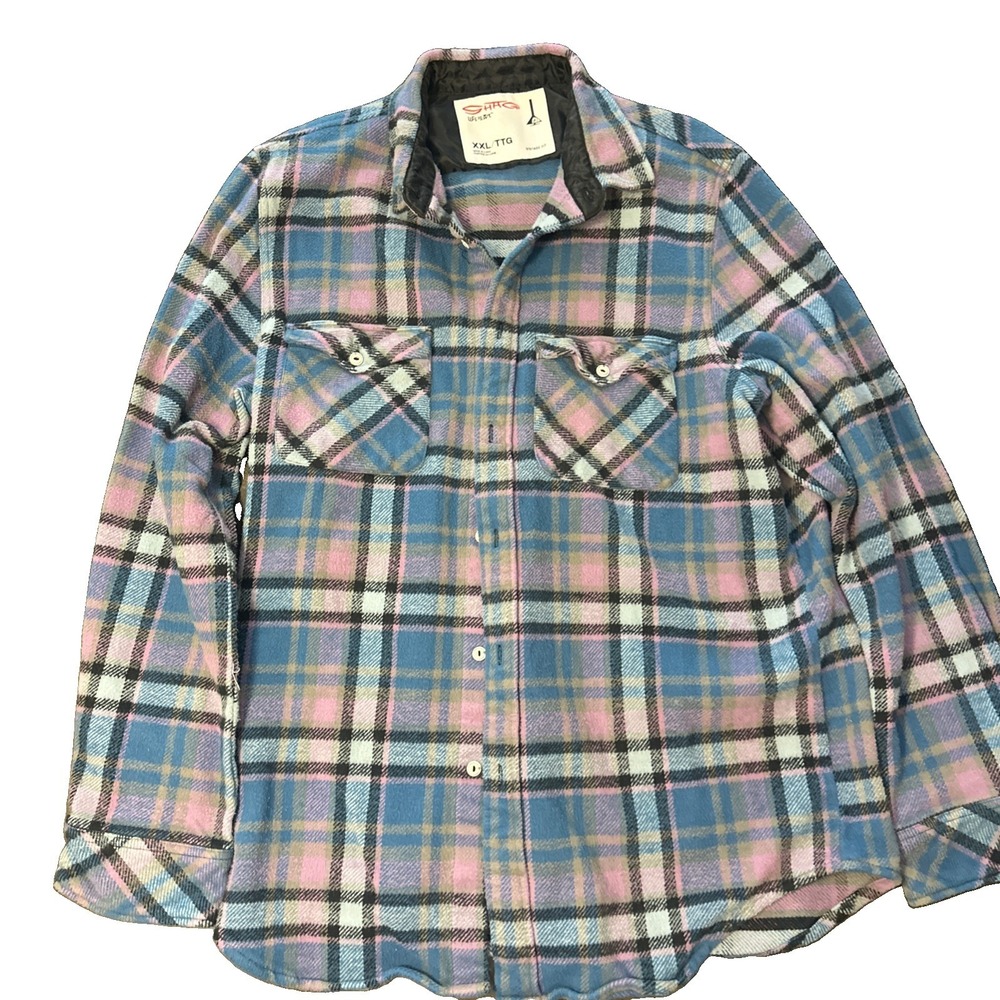 SHAG Life Is Art Flannel Shirt Size XXL Vintage Fit Rare